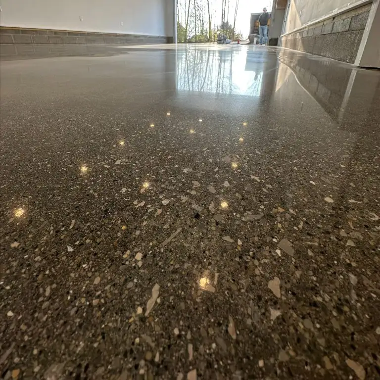 Closeup of concrete floor